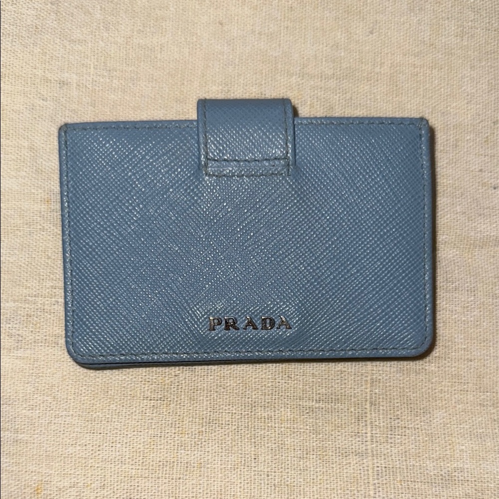 Prada Blue Card Holder